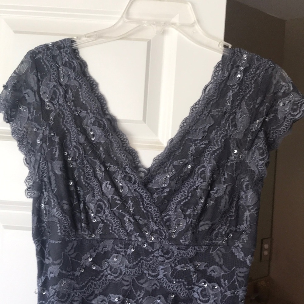 Sequin dress in Gunmetal